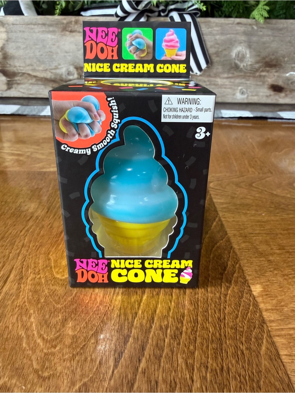 Neehdoh Nice Cream Cone squishy - Blue & Yellow